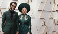 Sao Hollywood gốc Việt mặc áo dài truyền thống trên thảm đỏ Oscar