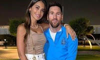 Messi bên vợ sau chiến thắng trước Australia