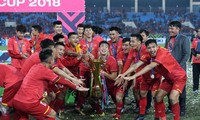 Tuyển Việt Nam chỉ có ít ngày nghỉ sau AFF Cup 2018. Ảnh: Như Ý