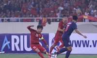 U23 Việt Nam trong trận đấu với Thái Lan. Ảnh: Như Ý