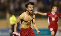 Phạm Xuân Tạo ăn mừng bàn thắng trước U19 Thái Lan. Ảnh: Zing
