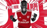 Nicolas Pepe chính thức gia nhập Arsenal.
