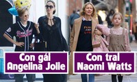 Sự đối nghịch giới tính giữa con gái Angelina Jolie và con trai Naomi Watts