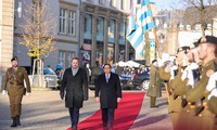 Lễ đón chính thức Thủ tướng Phạm Minh Chính tại Luxembourg