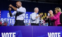Tổng thống Mỹ Joe Biden trong một sự kiện vận động bầu cử ngày 7/11 ở bang Maryland. Ảnh: Reuters