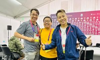 Các phóng viên Việt Nam tác nghiệp tại VCK World Cup 2022 tại Qatar