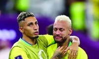 Nỗi đau của Brazil khi bị loại ở tứ kết World Cup 2022. Ảnh: Getty Images