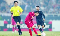 Quang Hải nỗ lực đóng góp vào chiến thắng của tuyển Việt Nam, dù chưa ghi bàn. Ảnh: PV