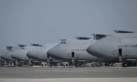 Máy bay của Không quân Mỹ tại căn cứ Không quân Dover ở bang Delaware ngày 19/6/2023. Ảnh: Getty Images