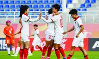 ĐT nữ Việt Nam có 3 điểm sau trận thắng Ấn Độ. Ảnh: AFC