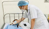 Bệnh nhân mắc đậu mùa khỉ tại Trung tâm Y tế thành phố Tân Uyên (Bình Dương). Ảnh: Sở Y tế