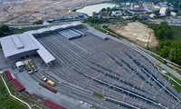 Nhà ga và trung tâm bảo dưỡng (Depot) Long Bình (TP Thủ Đức) thuộc dự án tuyến metro số 1. Ảnh: Duy Anh