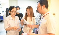 Thí sinh dự thi đánh giá năng lực để xét tuyển vào Trường ĐH Sư phạm Hà Nội năm 2024. Ảnh: Như Ý