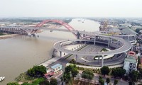 Cầu Hoàng Văn Thụ nối trung tâm thành phố Hải Phòng với trung tâm hành chính công và khu đô thị Bắc sông Cấm