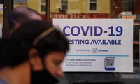 Điểm xét nghiệm COVID-19 tại New York, Mỹ. Ảnh: LA Times 
