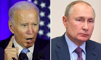 Tổng thống Mỹ Joe Biden (trái) và Tổng thống Nga Vladimir PutinẢnh: Getty Images 