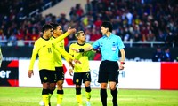 Trọng tài Jyuji Sato trong trận đấu giữa Việt Nam - Malaysia Ảnh: Như Ý 