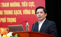 Bí thư Đảng ủy Khối các cơ quan T.Ư Nguyễn Văn Thể phát biểu tại hội nghị Ảnh: PV 