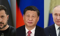 Tổng thống Ukraine Volodymyr Zelensky, Chủ tịch Trung Quốc Tập Cận Bình, Tổng thống Nga Vladimir PutinẢnh: Xinhua, News 