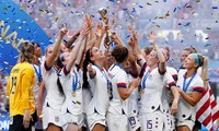 ĐT nữ Mỹ trong khoảnh khắc đăng quang World Cup 2019Ảnh: Getty Images 
