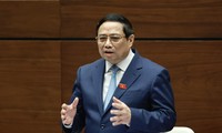 Thủ tướng Phạm Minh Chính trả lời chất vấn đại biểu Quốc hội Ảnh: Như Ý