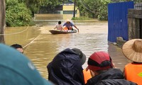 Ngập lụt sau bão ở Thái Nguyên Ảnh: Trường Phong