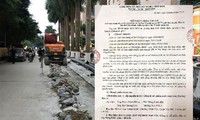 Do không có giấy phép nên việc đào đường lắp đường ống nước sông Ðuống tại Ðại Thanh bị đình chỉ