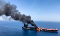 Mỹ cố gắng đổ lỗi cho Iran về vụ tấn công tàu dầu. Ảnh: Reuters
