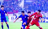 Ðội tuyển U22 Việt Nam đang sở hữu lứa tuổi cầu thủ trẻ nhưng dày kinh nghiệm thi đấu. Ảnh: Như Ý