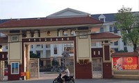 Trụ sở UBND huyện Vĩnh Tường nơi Đoàn thanh tra bị lập biên bản ảnh: Minh Đức 