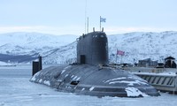 Một trong những tàu ngầm hiện đại nhất của hải quân Nga, tàu K-560 Severodvinsk ảnh: wikipedia 