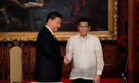 Tổng thống Philippines Rodrigo Duterte tiếp Chủ tịch Trung Quốc Tập Cận Bình tại Manila vào tháng 11/2018 Ảnh: Reuters