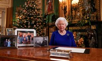 Bức ảnh Nữ hoàng Anh được đăng tải kèm thông điệp Giáng sinh 2019 ảnh: Reuters 
