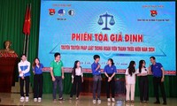 Phiên tòa giả định tuyên truyền, giáo dục pháp luật đến đoàn viên, thanh niên