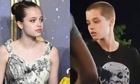 Con gái Angelina Jolie cạo đầu đinh ở tuổi 17