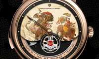 Đồng hồ Thụy Sĩ in hình Hai Bà Trưng cưỡi voi đánh trận 