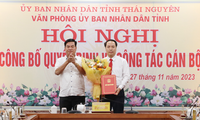 Chủ tịch tỉnh Thái Nguyên điều động, bổ nhiệm cán bộ