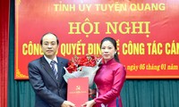Công bố quyết định của Ban thường vụ Tỉnh ủy Tuyên Quang về công tác cán bộ