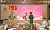 Công bố quyết định của Giám đốc Công an tỉnh Lai Châu về công tác cán bộ