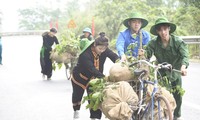 Tuổi trẻ Yên Bái thi tải gạo qua Đèo Lũng Lô 