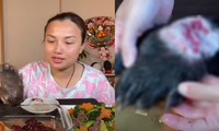 YouTuber Quỳnh Trần JP nói gì sau clip ăn bàn chân gấu gây phẫn nộ?