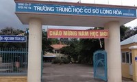 Trường THCS Long Hòa - Nơi xảy ra vụ việc. 