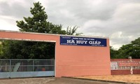 Trường THPT Hà Huy Giáp - nơi xảy ra vụ việc.