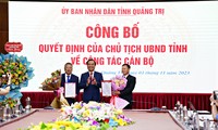 Công bố quyết định của Chủ tịch UBND tỉnh Quảng Trị về công tác cán bộ