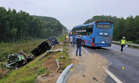 Tai nạn liên hoàn trên cao tốc ở Quảng Trị