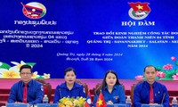 Trao đổi kinh nghiệm công tác Đoàn Thanh niên Quảng Trị-Savannakhet-Salavan-Sekong