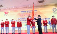 Đoàn thể thao Việt Nam tham dự Olympic Tokyo 2020 với mục tiêu đoạt huy chương. (ảnh Lượng Quý)