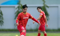 Vũ Văn Thanh cho biết không để chuyện riêng ảnh hưởng tới AFF Cup 2022. (ảnh Tiểu Phùng)