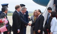 Lễ đón Thủ tướng Nguyễn Xuân Phúc tại sân bay quân sự St. Andrews, Washington, Hoa Kỳ. (Ảnh: VGP/Quang Hiếu)