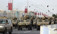 Xe thiết giáp của Qatar trong một cuộc diễu binh. Ảnh: Dohanews.